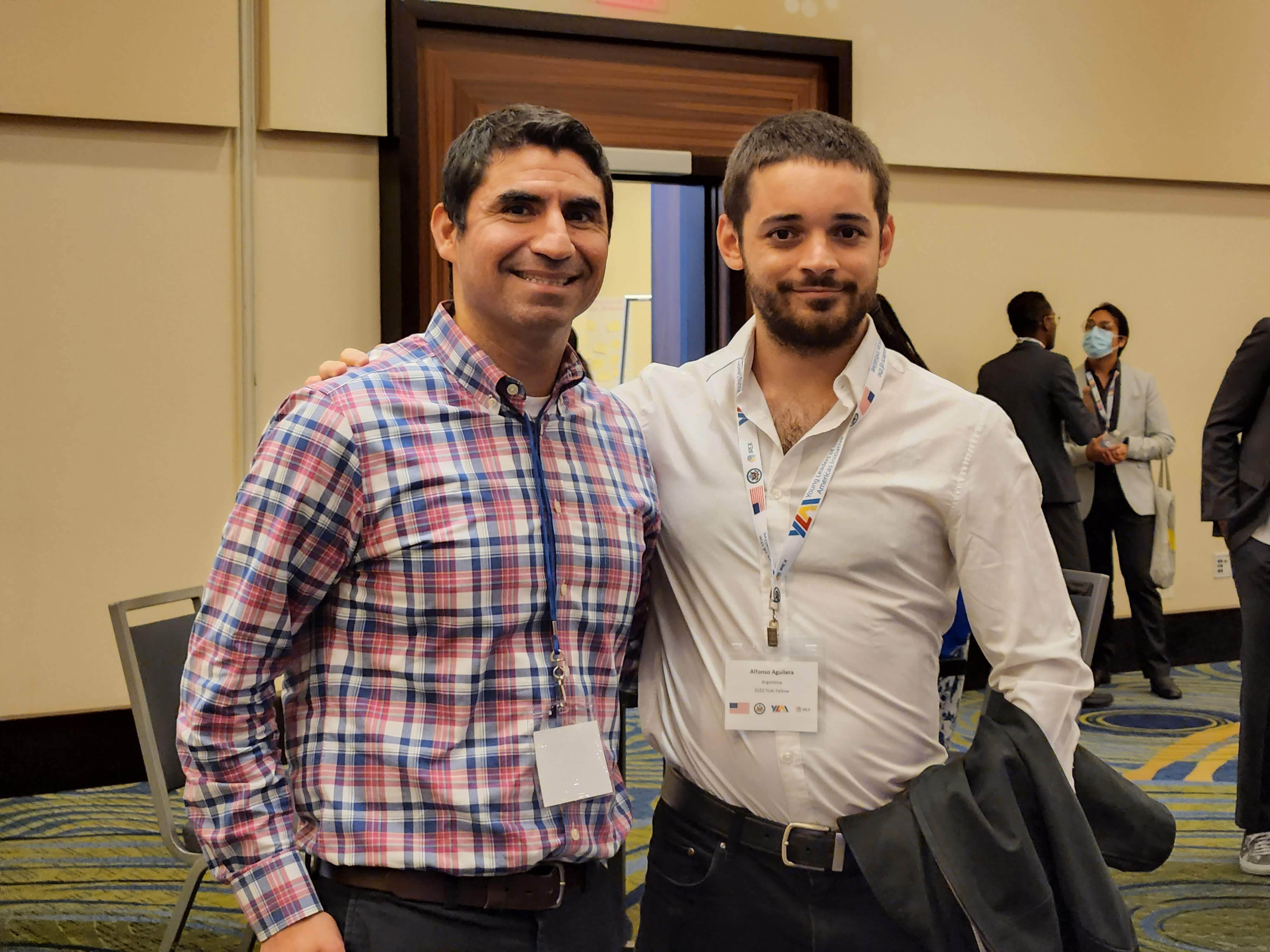 Alfonso Aguilera and Brian Wendroff at the YLAI fellowship program